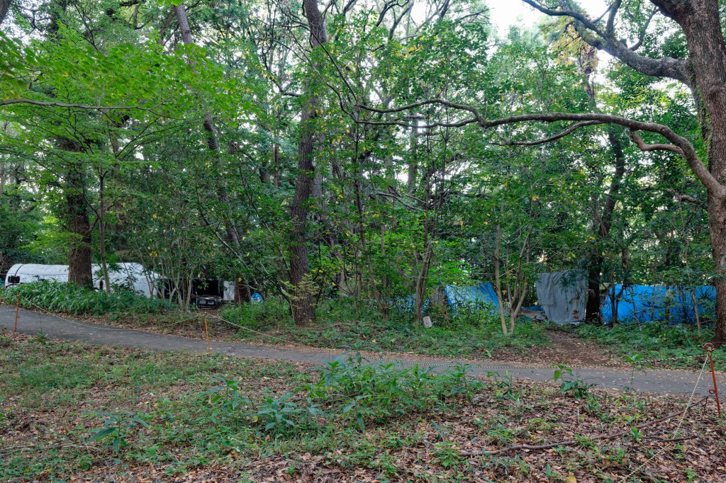 Homeless Village at Top of Yoyogi Park